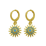 Heart Shape Earrings For Women Featuring Copper Ear Pins and Zircon Inlay