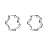 1 Pair Simple Style Classic Style Geometric Heart Shape Plating Alloy Earrings