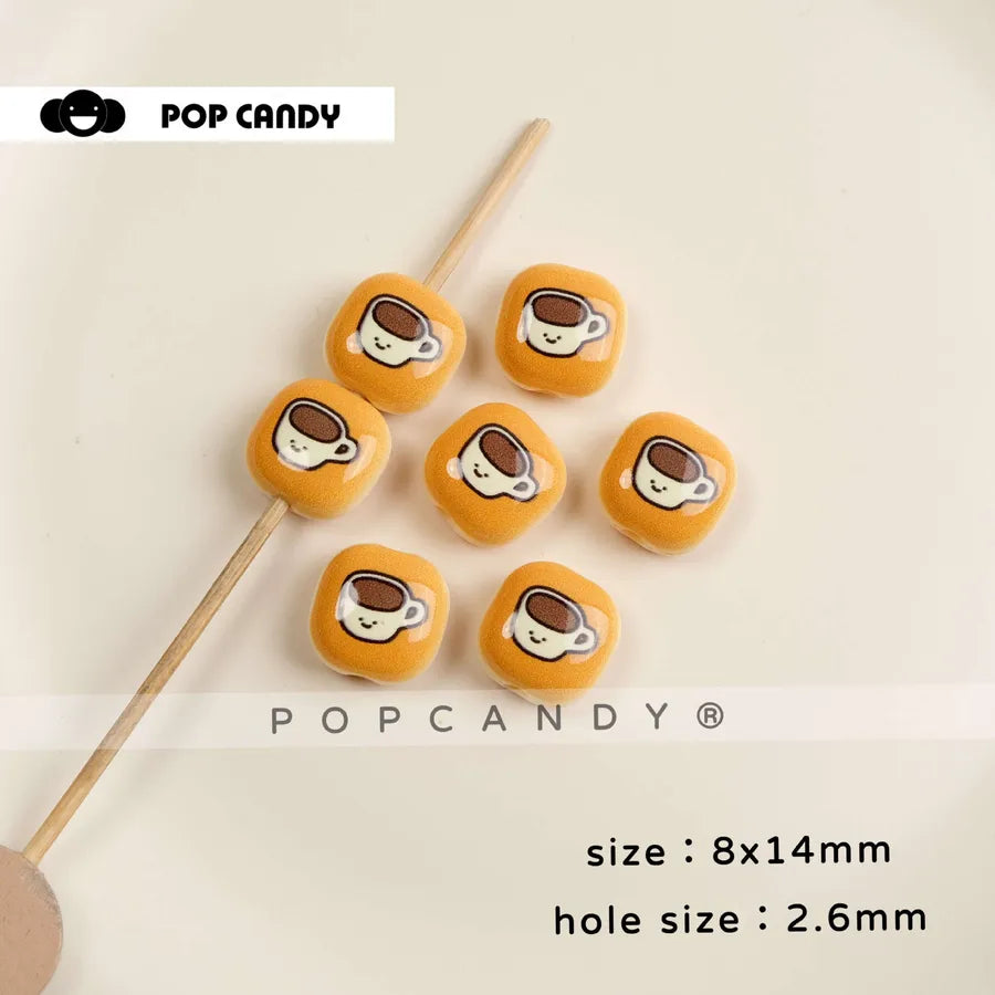 Cute Carrot Beads for DIY Jewelry Making, Crafted from Mixed Materials