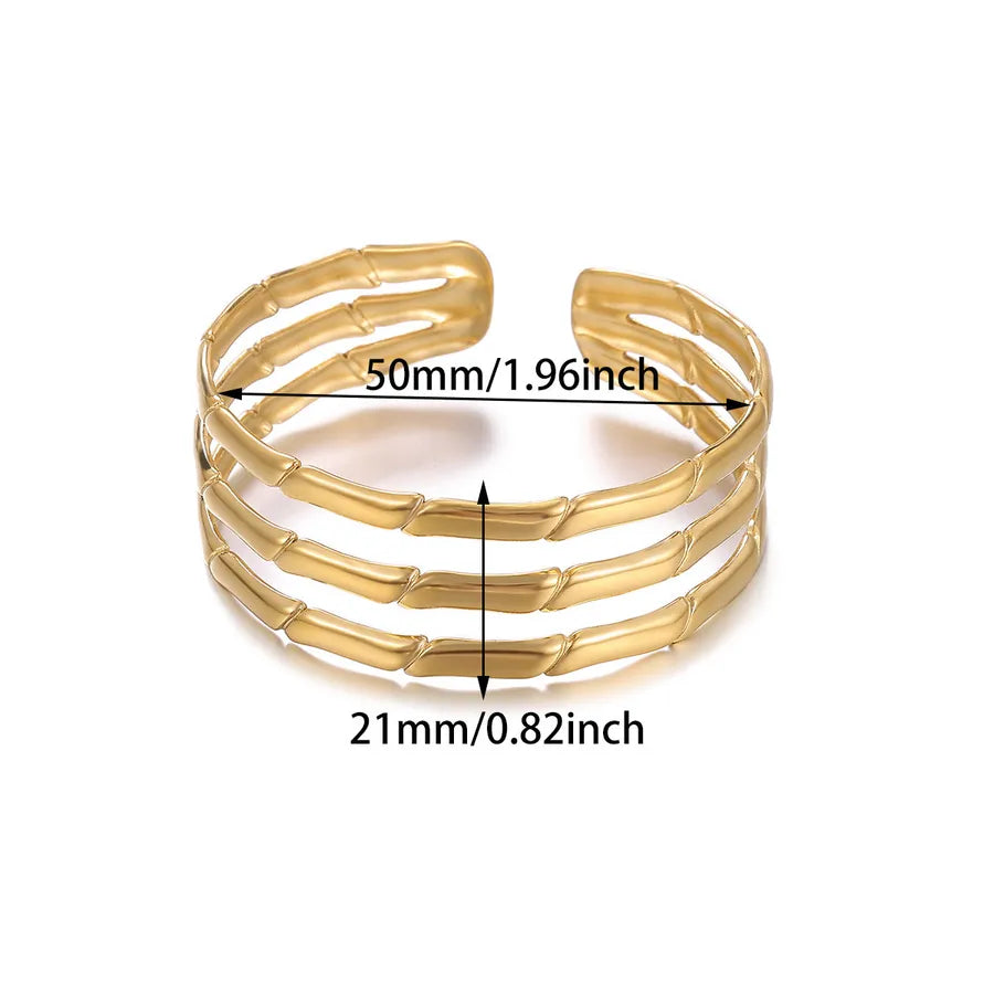 Stainless Steel Non-Fading Bracelet Women's Ins Style Unique Design Sensation Wristband Daily Commuting Jewelry
