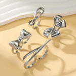 Elegant Conch Bow Knot Shell Alloy Women's Rings