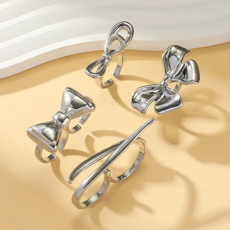 Elegant Conch Bow Knot Shell Alloy Women's Rings