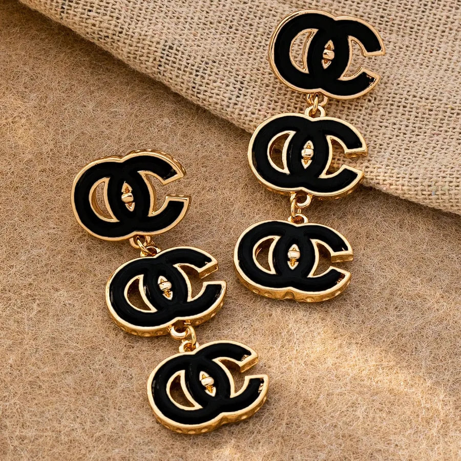 For Women Gold Plated Zinc Alloy Earrings Featuring Acrylic Inlay Jewelry Accessories