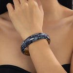 Handmade Multicolor Iron Bangle For Women Featuring Electroplated Golden Plated Finish with 0.03µm Coating Thickness
