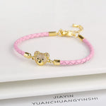 Vacation Simple Style Bear Pu Leather None String Bracelets Wholesale