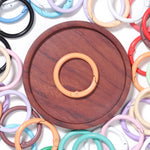 Alloy Circle Jump Ring with Stoving Varnish Finish, Sport Style Jewelry Accessory in Colour