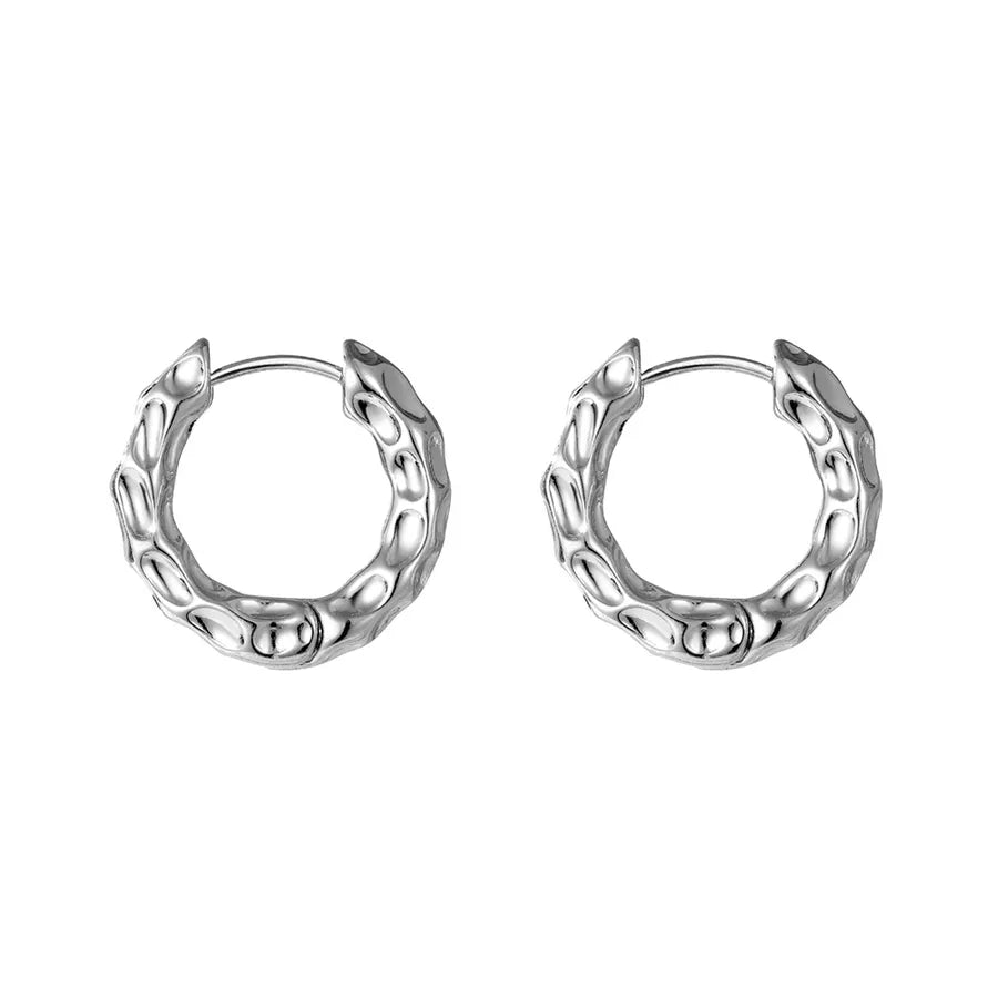1 Pair Simple Style Classic Style Geometric Heart Shape Plating Alloy Earrings