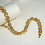 Silver Plated Alloy Smiley Face Necklace with Rhinestones, Unisex Silver Chains for Men