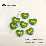 Heart Shape Alloy Beads for Jewelry Making, Handmade Craft Supplies for DIY Accessories