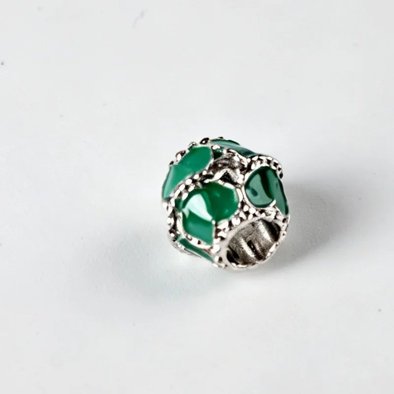 Handmade Alloy Beads with Rhinestones in Multicolor, Cartoon Style Jewelry Accessories