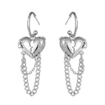 1 Pair Simple Style Classic Style Geometric Heart Shape Plating Alloy Earrings