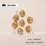 Handmade Resin Beads for Jewelry Making in Gold Color, Perfect for DIY Accessories