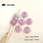 5 PCS Resin Beads for Jewelry Making, Handmade Craft with Resin Inlay, Available in Colour for DIY Accessories