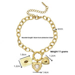 Fashionable Stainless Steel Openable Evil Eye Bracelet Geometric Pattern Simple Style Women's Accessory DIY Pendant Bracelet