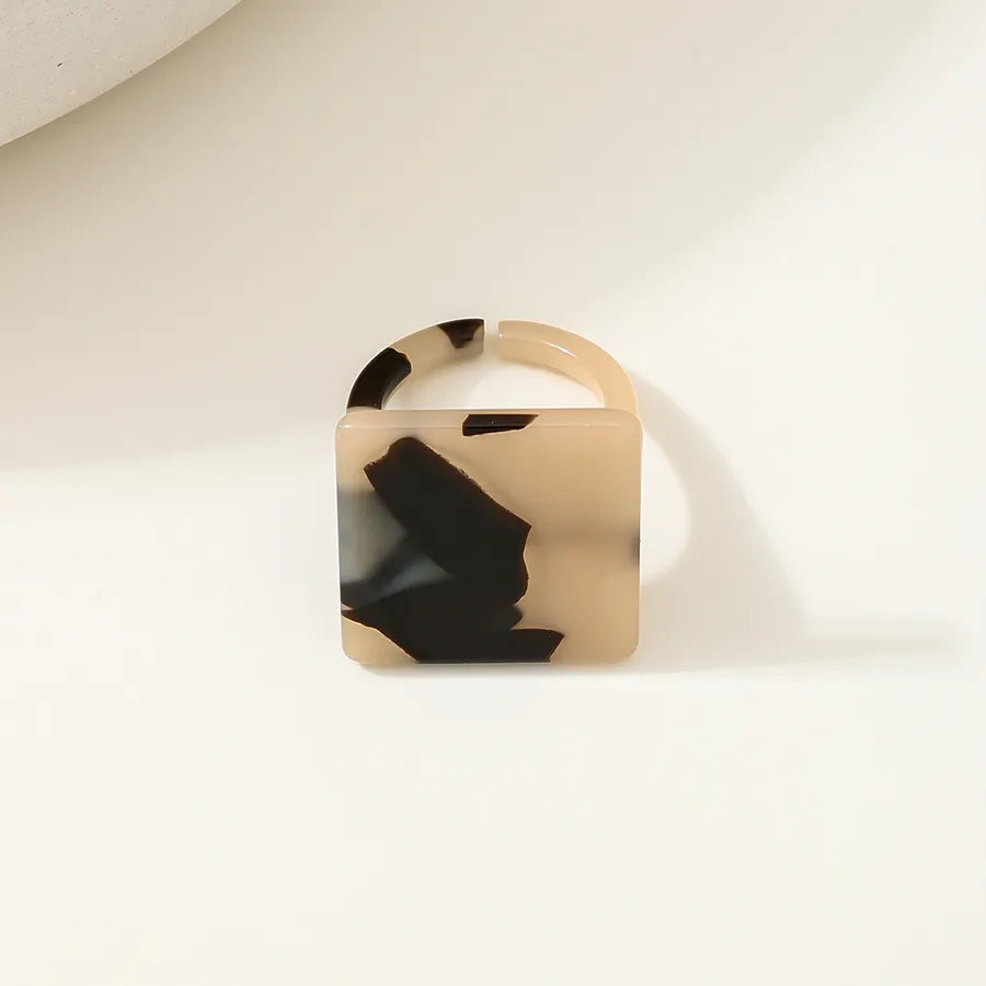 Simple Style Cool Style Leopard Arylic Women's Rings