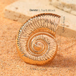 Elegant Conch Bow Knot Shell Alloy Women's Rings