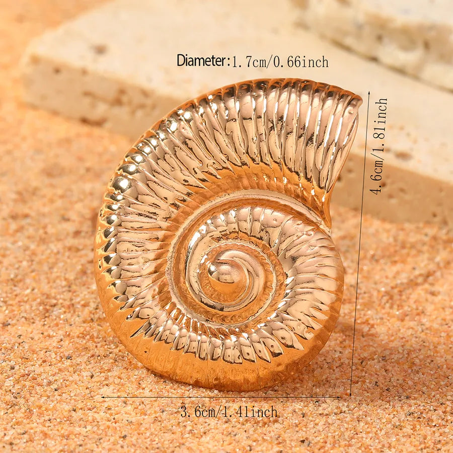 Elegant Conch Bow Knot Shell Alloy Women's Rings