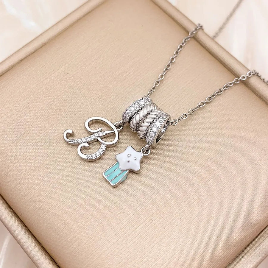 Black Four Leaf Clover Necklace Simple High-End Luxury Niche Design High-End Feelings Accessories Titanium Steel And Copper