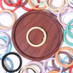 Alloy Circle Jump Ring with Stoving Varnish Finish, Sport Style Jewelry Accessory in Colour