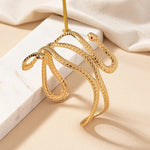 ig style simple style snake ferroalloy plating inlay rhinestones silver plated women's arm bracelet