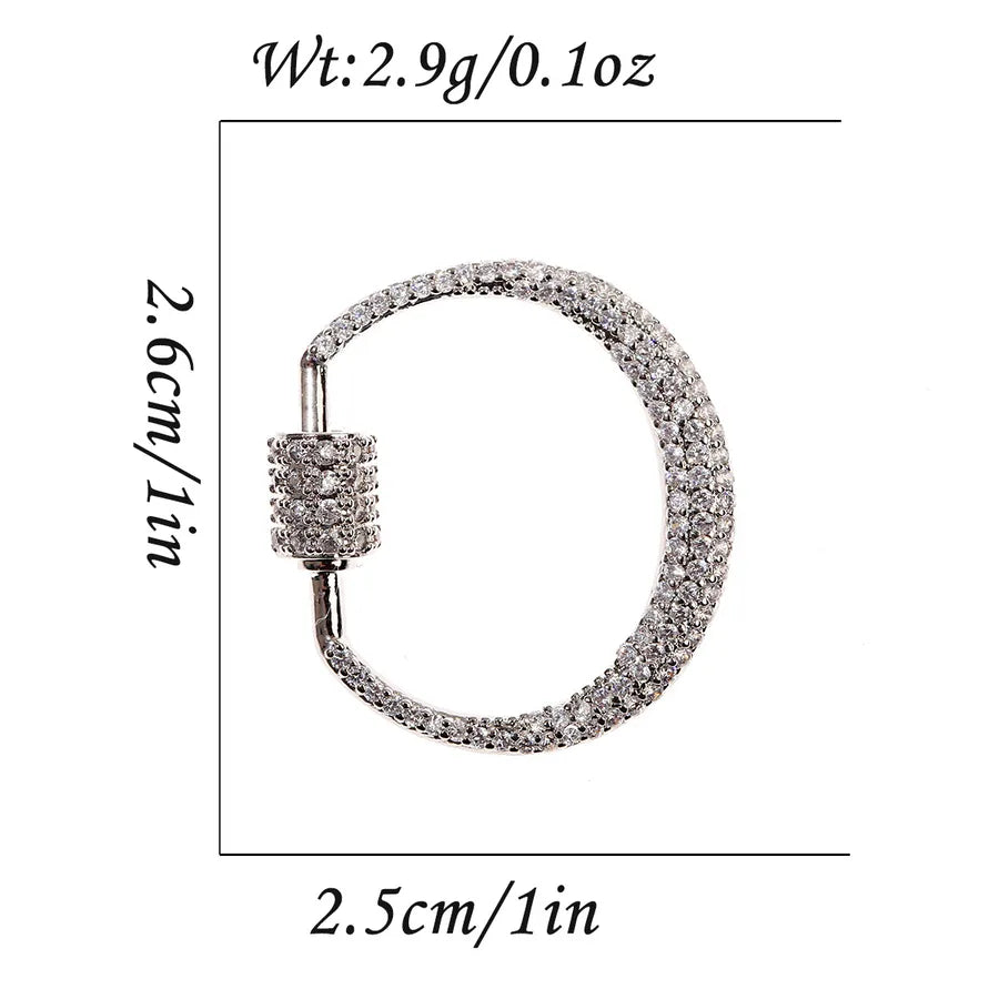1 Piece 25*14mm 28*15mm 31mm Copper Zircon Geometric Heart Shape Pendant