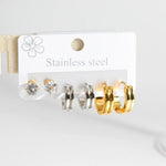 1 Set Elegant Glam Shamrock Heart Shape 316 Stainless Steel  Drop Earrings Ear Studs