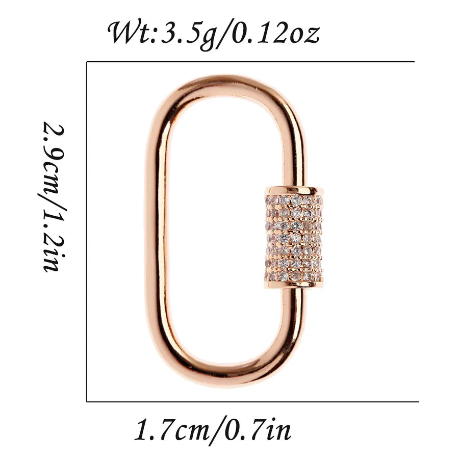 1 Piece 25*14mm 28*15mm 31mm Copper Zircon Geometric Heart Shape Pendant
