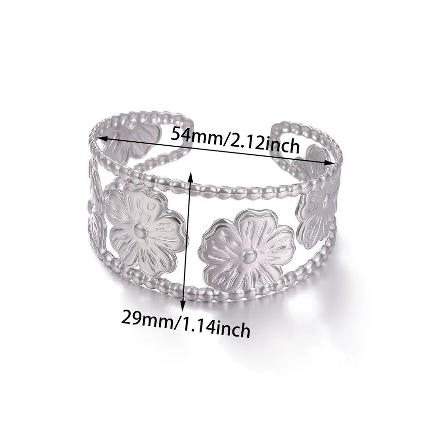 Stainless Steel Non-Fading Bracelet Women's Ins Style Unique Design Sensation Wristband Daily Commuting Jewelry
