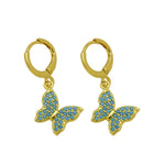 Heart Shape Earrings For Women Featuring Copper Ear Pins and Zircon Inlay