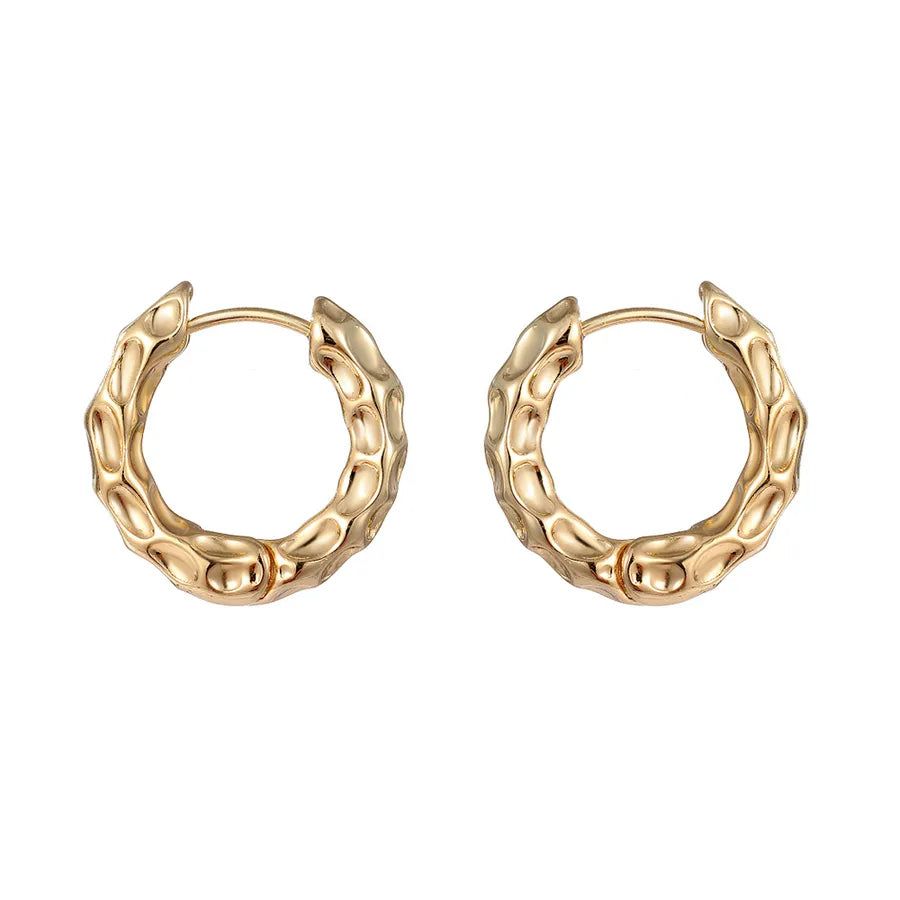 1 Pair Simple Style Classic Style Geometric Heart Shape Plating Alloy Earrings