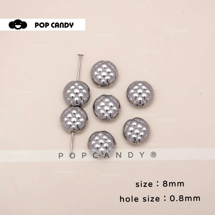 Handmade Resin Beads for Jewelry Making in Gold Color, Perfect for DIY Accessories
