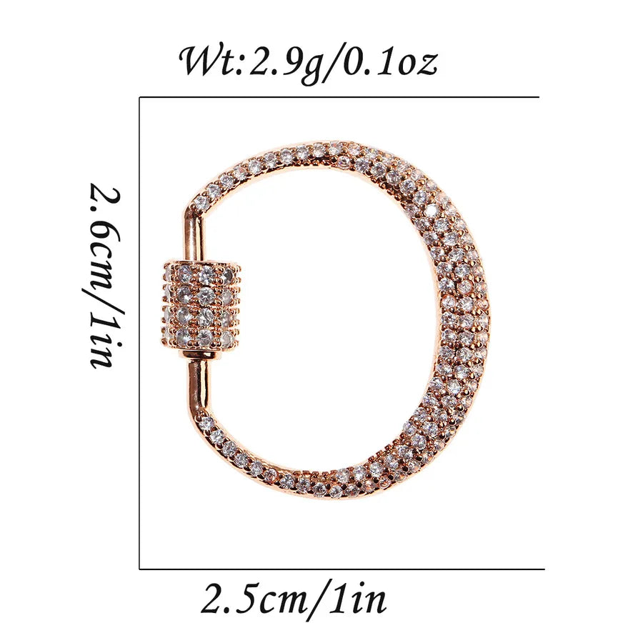 1 Piece 25*14mm 28*15mm 31mm Copper Zircon Geometric Heart Shape Pendant