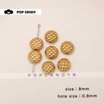 Handmade Resin Beads for Jewelry Making in Gold Color, Perfect for DIY Accessories