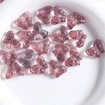 10 PCS Glass Butterfly Beads for Jewelry Making in Light Blue, Perfect for DIY Accessories
