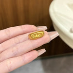 Lotus Retro Style Women’s Ring in Gold Electroplated Copper