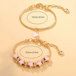 Pan's DIY Blue Devil's Eye Glass Inlaid Diamond Star Bracelet Exquisite Matching Trendy Personality Bracelet Wholesale