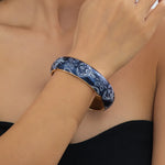 Handmade Multicolor Iron Bangle For Women Featuring Electroplated Golden Plated Finish with 0.03µm Coating Thickness