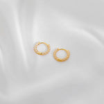 1 Pair Casual Simple Style Commute Circle Round Painted Enamel Copper Earrings