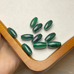 Natural Stone Beads for Jewelry Making, Diameter 10mm, Polished Malachite Inlay, 1 PCS Package